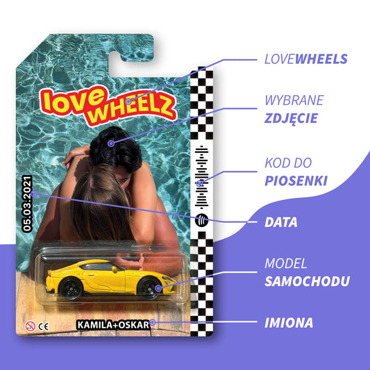 LoveWheels™- Personalizowany samochodzik